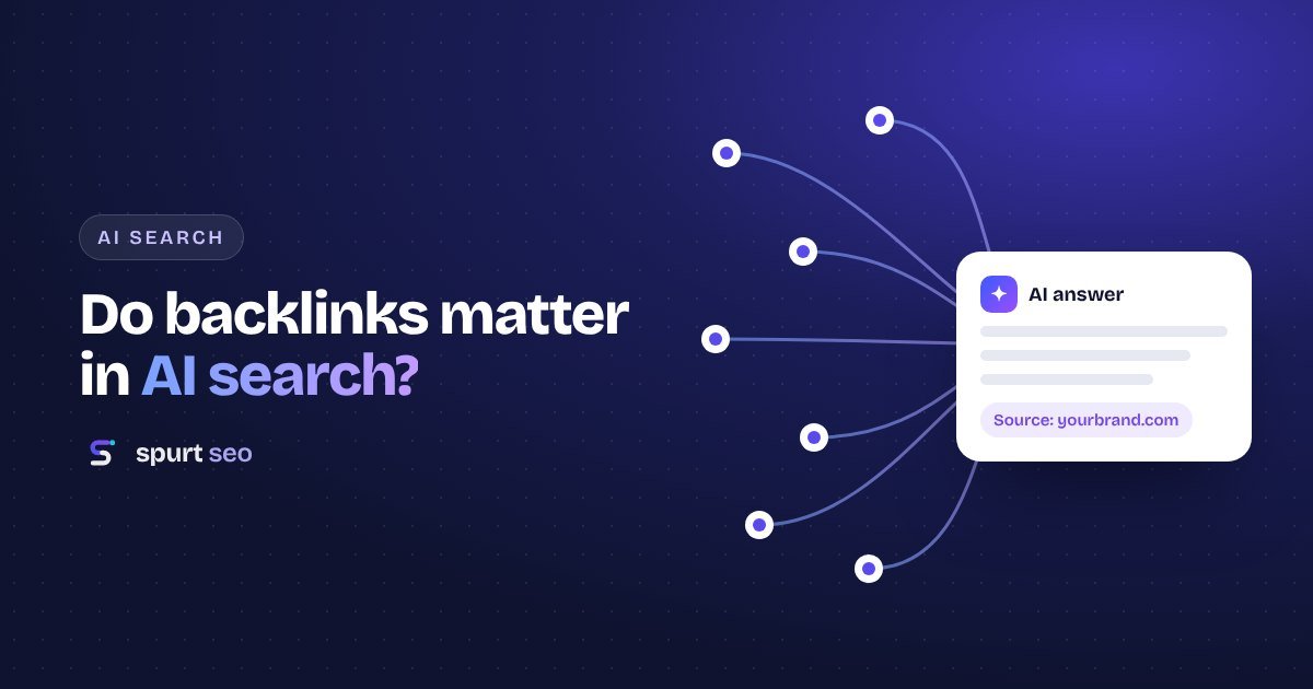 A web of linked websites feeding authority into search results and AI answers